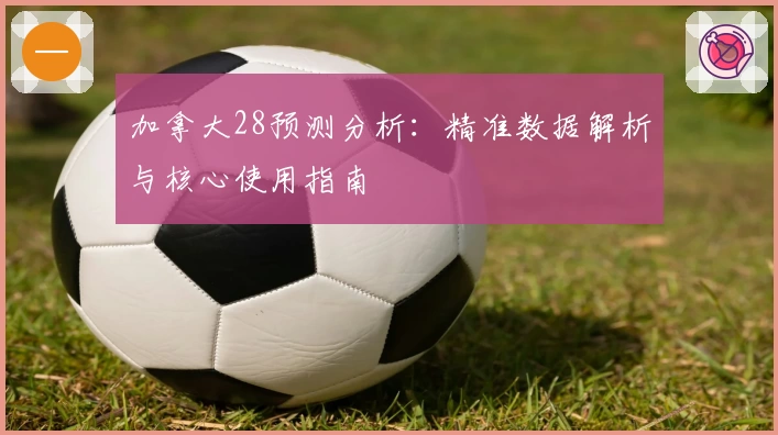 加拿大28预测分析：精准数据解析与核心使用指南
